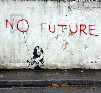 banksy no future 1