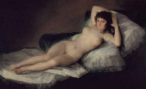 1A francisco goya la maya desnuda 1789 1805 madrid museo del prado