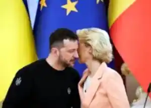 Von der Leyen e Zelensky