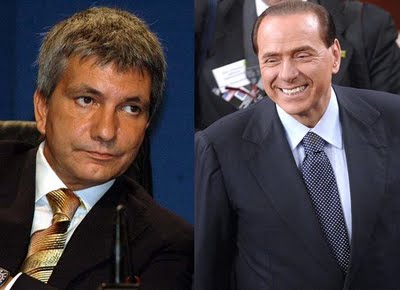 il berlusconi rosso ed il vendola blu