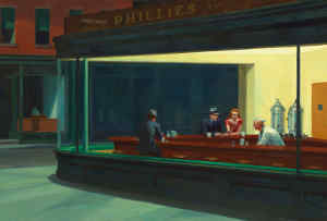 Nighthawks by Edward Hopper 1942