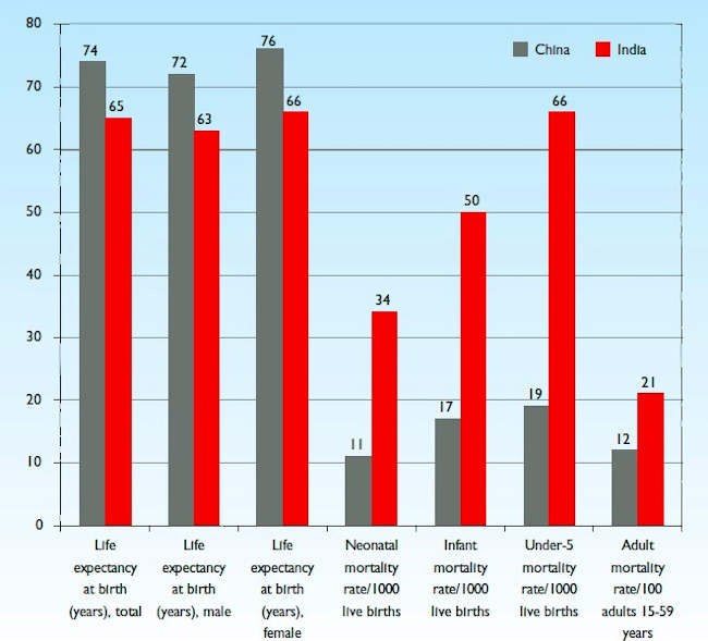 differenze cina india