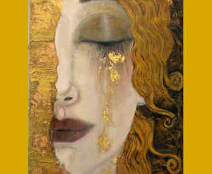 wall art golden tears by gustav klimt oil