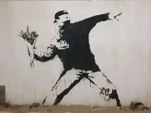 Rage Flower Thrower Banksy 2003 Palestina 01