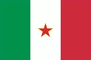 Bandiera delle Brigate Garibaldi partigiane 1943 1945.svg 