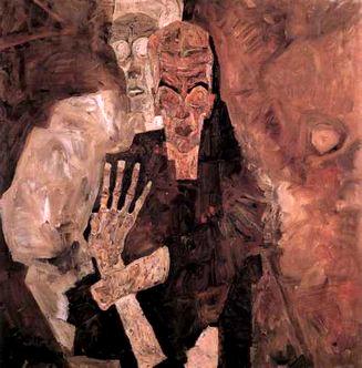 Schiele Egon Selbstseher oder Tod und Mann