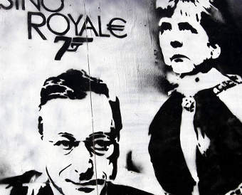 draghi merkel murales