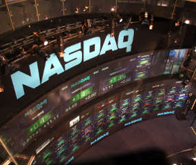 NASDAQ stock market display