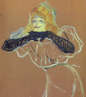 lautrec yvette guilbert 1984