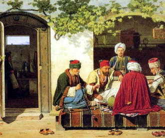 rorbye martinius orientali giocano a scacchi 1845