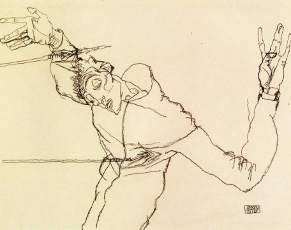 self portrait as st sebastian 1914