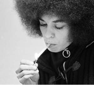 Angela Davis Smoking