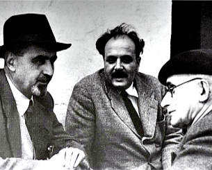 Ernesto Rossi con Altiero Spinelli e Luigi Rinaudi