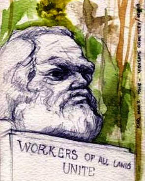 Karl Marx carboncino