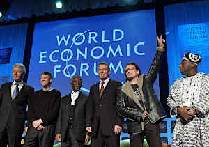 wef meeting bono