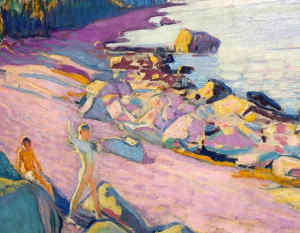 Magnus Enckell Ragazzi sulla spiaggia 1910. Courtesy Amos Rex