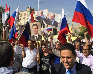 Putin Assad demo