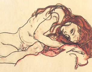 egon schiele ragazza nuda accovacciata