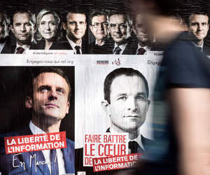 francia elezioni2017 cartelloni