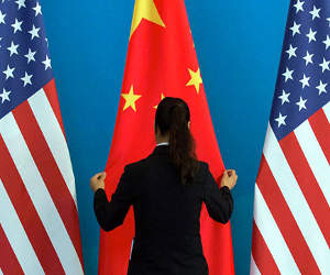 usa cina bandiere