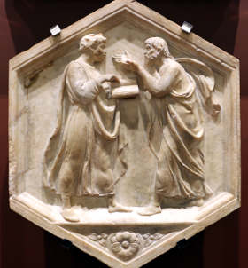 Luca della robbia platone e aristotele