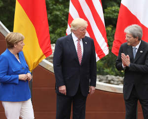 Trump merkel gentiloni macron