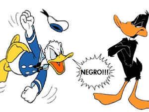 Paperino razzista e Daffy duck