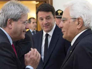 gentiloni mattarella renzi