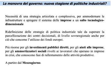 politiche industriali