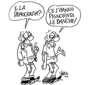 vauro democrazia pignorata banche 01