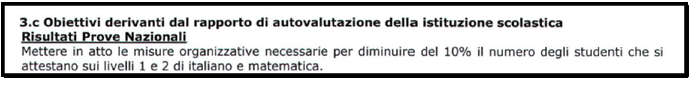 obiettivi INVALSI