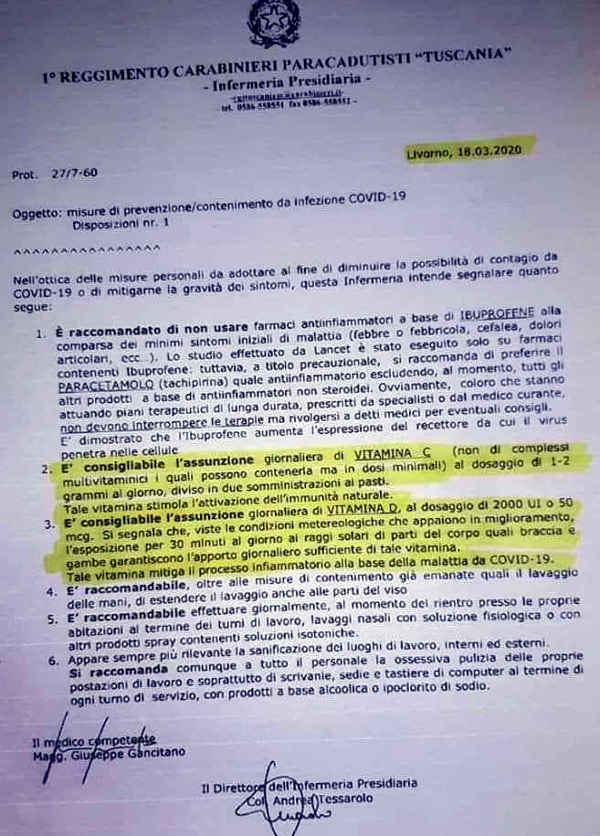 carabinieri vitaminerid