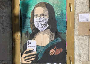 gioconda arte coronavirus