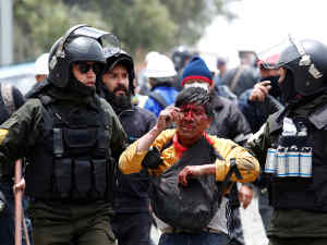 polizia bolivia proteste