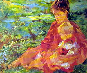 fittke fanciulla con bimbo