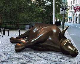 wall streeet toro collassato